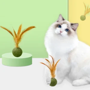 Natural Catnip Cat Mint Ball Toy Treats Healthy Natural Removes Hair Balls to Promote Digestion Cat Interactive Toy Catnip Ball