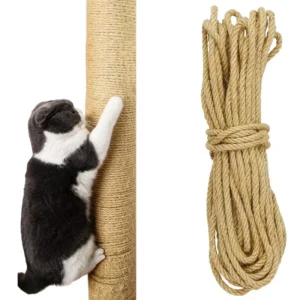 Natural Sisal Rope for Cat Tree DIY Scratching Post Toy Climbing Frame Replacement Kitten Claw Scratch Furniture Handmade Ropes