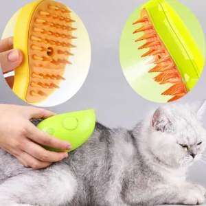 New Cat Dog Grooming Comb Electric Spray Water Spray Kitten Pet Comb Soft Silicone Depilation Cats Bath Brush Grooming Supplies