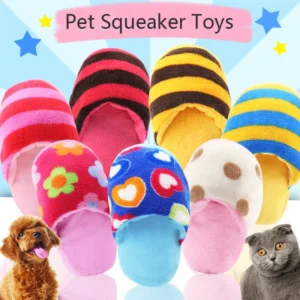 New Dog Pet Plush Sound Slippers Toy Teeth Grinding Interactive Pet Toy Cat Dog Toy