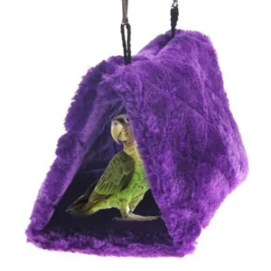 New Pet Birds Parrot Soft Warm Plush Snuggle Hanging Cave Swing Toy Cage Hammock Pet Bird Bed Decor Little Sun Warm Velvet Nest