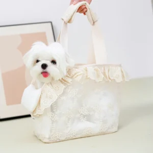 Onecute Puppy Carrier Dog Walking Pets Accessories Bags Lace Handheld Shoulder for Cute Chihuahua Products