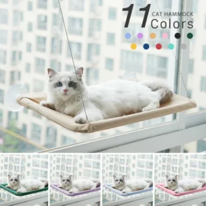 Pet Cat Hammock Hanging Cat Bed Bearing 20Kg Comfortable Cat Sunny Window Seat Mount Kitten Climbing Frame Pet Accessories