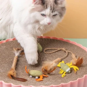 Pet Cat Toy Mouse Animal Feather Cats Toy Pets Supplies Cats Toy Pet Interactive Chew Toy Pet Accessories Cat Tooth Cleaning