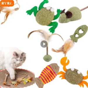 Pet Cat Toy Mouse Animal Feather Cats Toy Pets Supplies Cats Toy Pet Interactive Chew Toy Pet Accessories Cat Tooth Cleaning