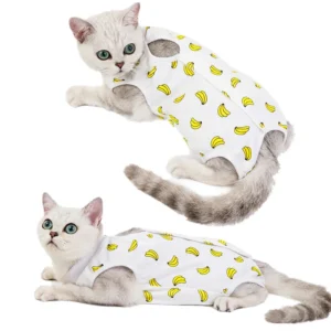 Pet Cat Weaning Cotton Clothes for Small Dog Sterilization Jumpsuit Anti-licking Surgery Recovery Care Suit Puppy Kitten Outfits