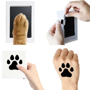 Pet Dog Cat Footprints Handprint Ink Pads Kits for DIY Photo Frame Accessories Newborn Baby Pet Cat Dog Stamp Paw Print Souvenir