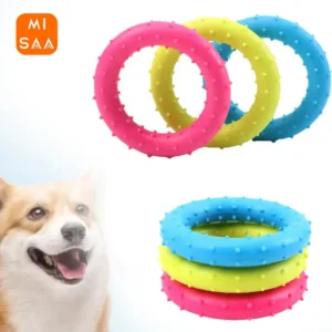 Pet Grinding Circles Small Dog Pets Molar Chewing Toy Tooth TPR Bite-Resistant Hedgehog Ball Puppy Interactive Play Puzzle Toys