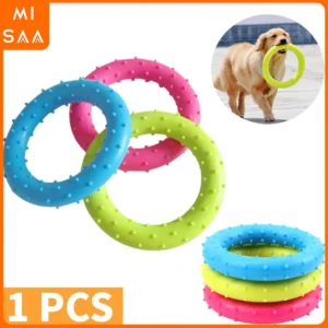 Pet Grinding Circles Small Dog Pets Molar Chewing Toy Tooth TPR Bite-Resistant Hedgehog Ball Puppy Interactive Play Puzzle Toys