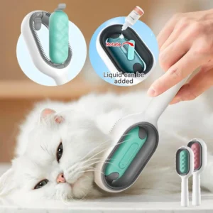 Pet Grooming Brush, Massage Comb, Remover Supplies, Pet Products with Wipes and Water Tank for Cat and Dog Cleaning, Skin Care,