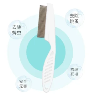 Pet Hair Shedding Comb Stainless Steel Flea Comb for Cat Dog Pet Comfort Cats Flea Hair Grooming Comb Dog Cat Grooming Care