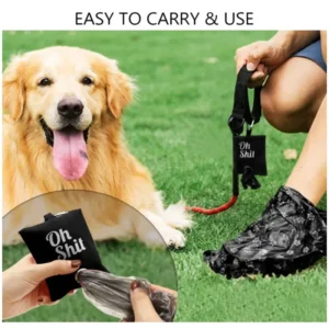 Pet Poop Bag Canvas Garbage Bags Dispenser Portable Dog Poop Waste Bag Holder Outdoor Puppy Cat Outdoor Pick Up Pets Supplies