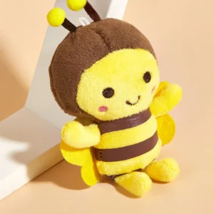 Small bee plush toy for dogs and cats to interact and play teeth cleaning pet supplies