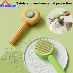 Sunflower Cat Brush Cute Comb for Cats Kitten Dogs Lose Hair Romover Avoid Hairball Accessories Pet Products Items Supplies