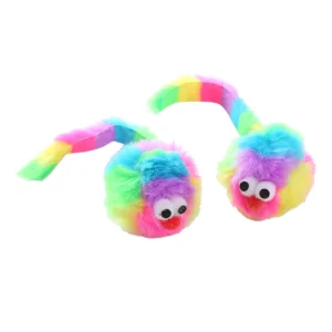 The new Rainbow Rabbit plush mouse toy includes Rattonite bite resistant interactive play pet supplies