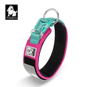 Truelove Pet Collar Reflective Multifunctional Personalized Dog Collar DuPont Soft Breathable Adjustable for Large Dogs TLC5611